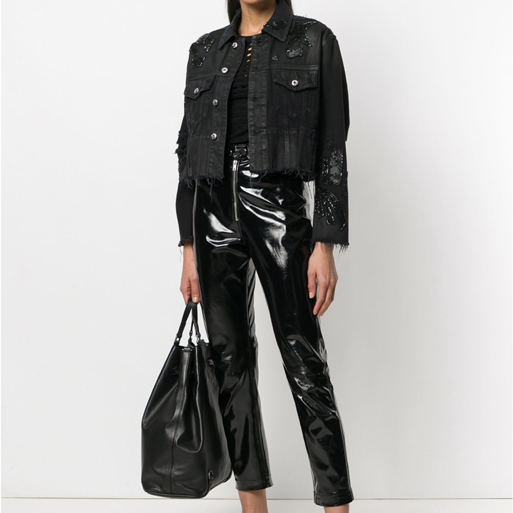 Diesel Sequin Embellished Denim Jacket